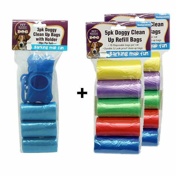 Hot Sale 13 Rolls Pet Basic Doggy Clean Up Refill Bags With Holder 100% Biodegradable---------------------------------------------- Hot Sale Rechargeable Anti Bark Collar with Biodegradable Doggy Clean Up Refill Bags