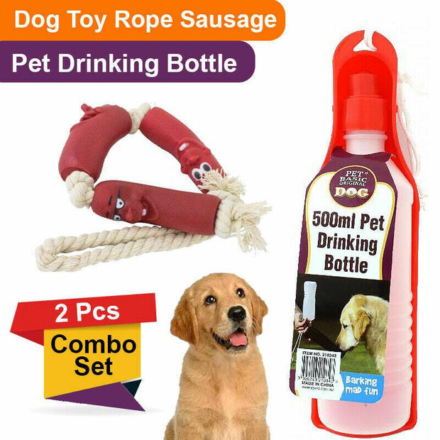 Ultimate Dog Toy and Water Bottle Combo Set for Hours of Fun!