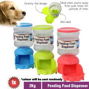 Anti-Skid Gravity Fed Food Dispenser for Pets - Keep Your Furry Friend Fed and Happy!
