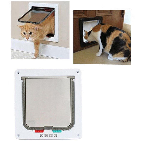 ** 4-Way Lockable Flap Pet Door for Cats and Small Dogs - Hot Sale Rechargeable Anti Bark Collar**