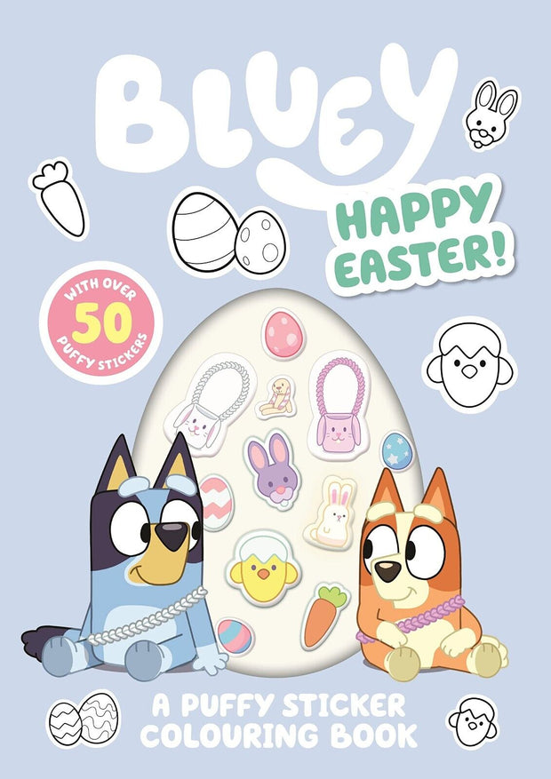 "Bluey's Easter Fun: Puffy Sticker Colouring Book for Kids"