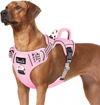 ** SlowTon No Pull Dog Harness with Vertical Handle, Adjustable Soft Padded Vest for Small, Medium and Large Dogs****
