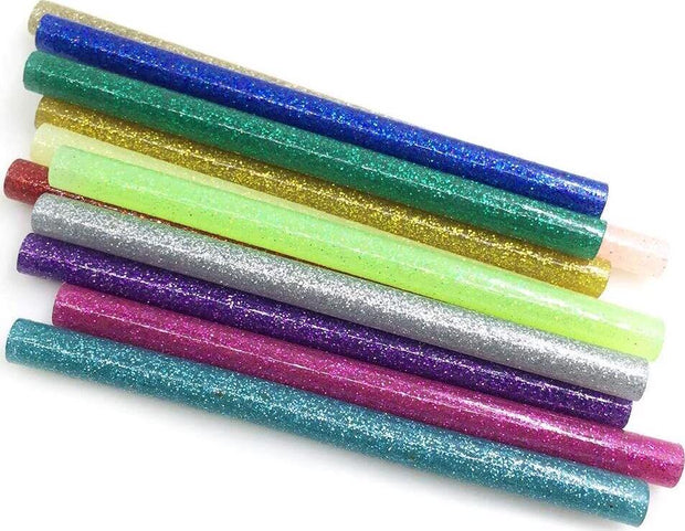 72 Pieces Glitter Hot Glue Colored Gun Sticks, 12 Colors, AFUNTA EVA Glue Mini S