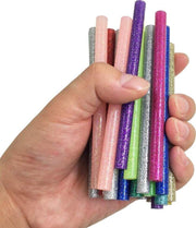 72 Pieces Glitter Hot Glue Colored Gun Sticks, 12 Colors, AFUNTA EVA Glue Mini S
