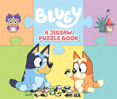 "Bluey Jigsaw Puzzle Book: 4 Double-Sided Puzzles in a Hardcover - Brand New!"