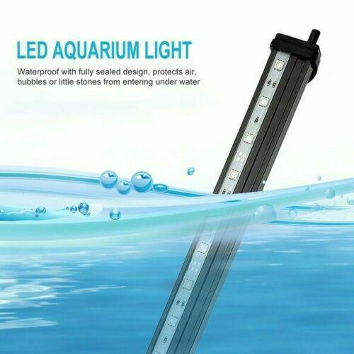 88CM LED Aquarium Lights Submersible Air Bubble RGB Light Underwater Fish Tank