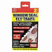 Set of 8 Window Seal Fly Trap Sticky Insect Bug Pest Control - Non-Toxic & Easy to Use
