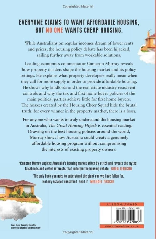 "Unlocking the Secrets of The Great Housing Hijack - Brand New Paperback Book with FREE Shipping in Australia!"
