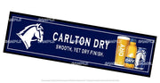 CARLTON SMOOTH Aussie Beer Spill Mat (890mm x 240mm) BAR RUNNER Man Cave Pub Rubber