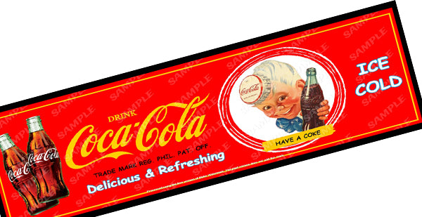Buy ICE COLD COLA Aussie Beer Spill Mat: Chill & Protect Your Bar (890mm x 240mm)