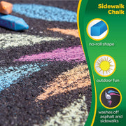 Crayola Sidewalk Washable Chalk Assorted Pack Of 48 Best Quality FREE SHIPPING