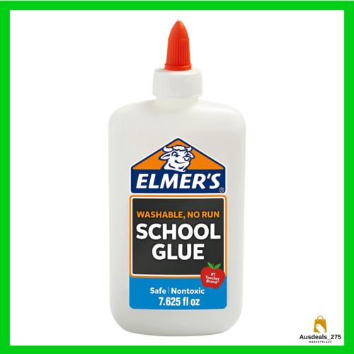 Elmers Liquid PVA Glue, White, Washable And Nontoxic, 225 Ml, Great For Making Sli