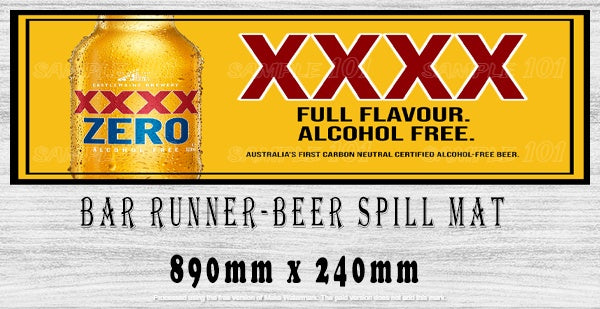 Buy FULL FLAVOUR Beer Bar Runner - Elevate Your Pub and Man Cave Experience with Stylish Barware | Tin Sign Factory Australia