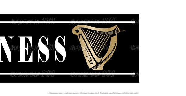 Buy GUINNESS HARP Aussie Beer Spill Mat: Keep Your Bar Pouring Perfect (890mm x 240mm)