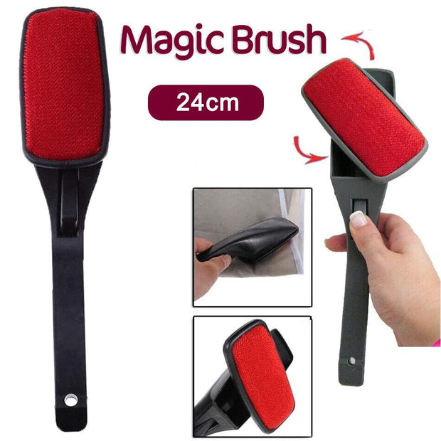 Magic Swivel Pet Hair Lint Dust Brush Remover Clothing Cloth Dry Cleaning Black - Rechargeable Anti Bark Collar