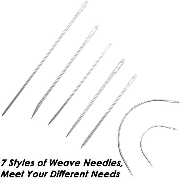 Set Of 18 Heavy Duty Household Hand Needles And Extra Strong Upholstery Thread,