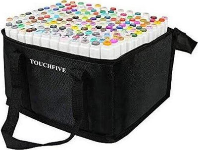 TouchFive Markers 168 Full Colors Art Sketch Graphic Dual Tips Permanent Alcohol