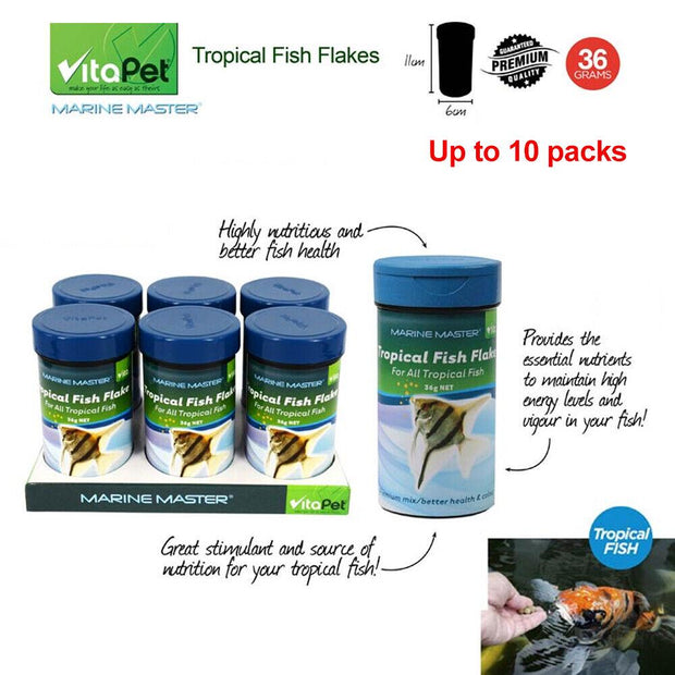 Premium Up To 360g Tropical Fish Flake Food - Ideal for All Varieties of Tropical Fish!