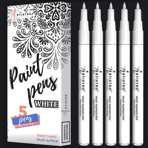 White Paint Pen For Rock Painting, Stone, Ceramic, Glass, Wood, Tire, Fabric NEW