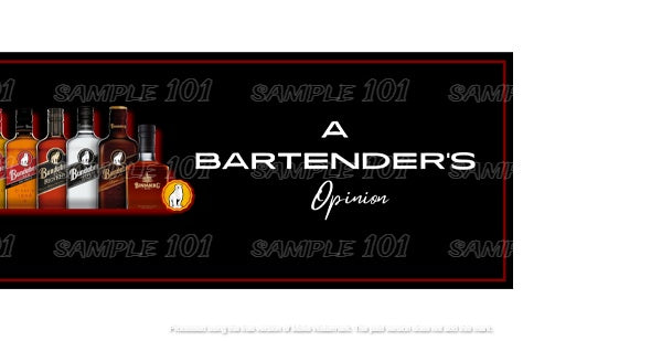 BARTENDER'S OPINION Aussie Beer Spill Mat (890mm x 240mm) BAR RUNNER Man Cave Pub Rubber