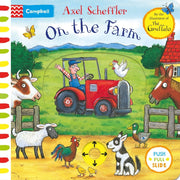 "Farmyard Fun: Interactive Push and Pull Board Book - Includes Free Shipping! Brand New Edition"