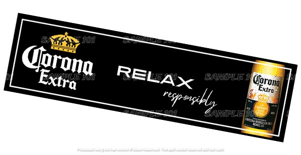 Buy RELAX RESPONSIBLY Beer Mat: Chill Vibes, Spill-Free Bar (890mm x 240mm)
