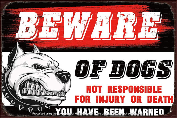 YOU HAVE BEEN WARNED Retro/ Vintage Tin Metal Sign Man Cave, Wall Home Décor, Shed-Garage, and Bar