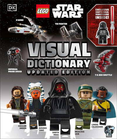 ```Exclusive LEGO Star Wars Visual Dictionary with Collectible Star Wars Minifigure```