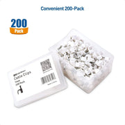"200-Pack Cable Matters Nail-In Cable Clips - Organize Cords with Ease!"