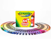 "Ultimate 64-Color Crayola Crayon Box with Built-In Sharpener - Perfect Gift for Colouring and Drawing, Non-Toxic"