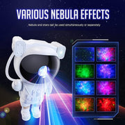"Galactic Astronaut Star Projector Night Light - Remote Controlled LED Lamp with Timer, Nebula Ceiling Projection for Aesthetic Home Decor and Gaming Room Ambiance"