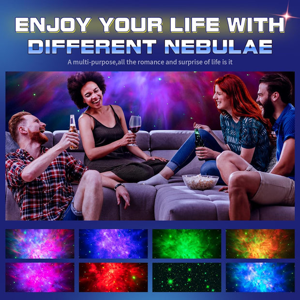 Astronaut Star Projector Night Light -  Space Projector Galaxy Starry Nebula Ceiling Projection Lamp with Timer, Remote and 360°Adjustable, for Kids Adults, Gaming Room Decor for Bedroom