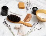 Luxurious Boar Bristle Hairbrush Set: Gentle, Natural Bristles for Thin and Fine Hair