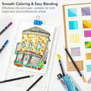 174 Colours Professional Colouring Pencils, Shuttle Art Soft Core Coloured Penci