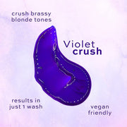 "Introducing 2X John Frieda Violet Crush Intense Purple Shampoo - Say Goodbye to Brassy Blonde Hair!"