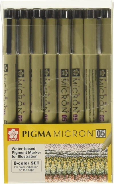 "Vibrant Sakura Pigma Micron Pens Set - Perfect for Line Drawing and Fine Details!"