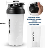 "700ml BPA-Free Protein Shaker: Leak-Proof Blender Cup for Smooth Mixing"