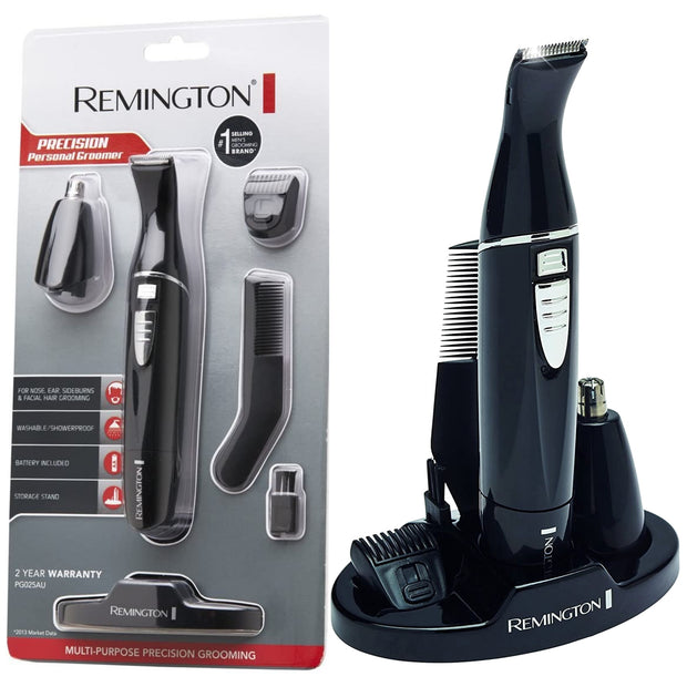 "Remington Men's 5-in-1 Grooming Kit - Trim Hair, Nose, Ear, Eyebrows, and Neck with Precision"