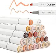 "100-Color OLEEP Artist Alcohol-Based Art Marker Set with Dual Tips | Create Stunning Artwork with Ease!"