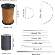 "Ultimate Upholstery Repair Kit: 18 Heavy Duty Hand Needles with Extra Strong Thread"