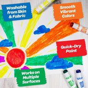 "Vibrant and Mess-Free: Crayola 6Ct Washable Paint Sticks - 6 Colors for Quick and Easy Painting"