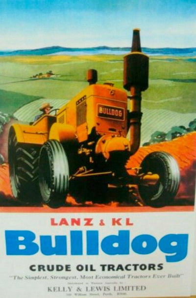 Bulldog Tractor tin metal sign MAN CAVE brand new