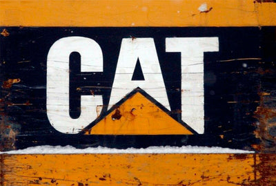 Caterpillar Cat old Diesel Rustic Look Tin Metal Sign Man Cave Quality Handmade