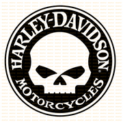 HD MOTORCYCLE SKULL Retro/ Vintage Round Metal Sign Man Cave, Wall Home Décor, Shed-Garage, and Bar