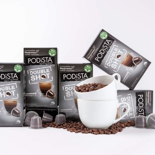 "Intense Australian Roasted Double Shot Coffee Pods - Nespresso Compatible"