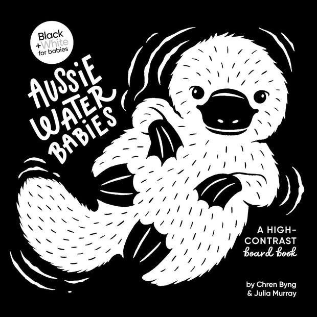 "High-Contrast Aussie Water Babies: A Stimulating Board Book for Baby's Development"