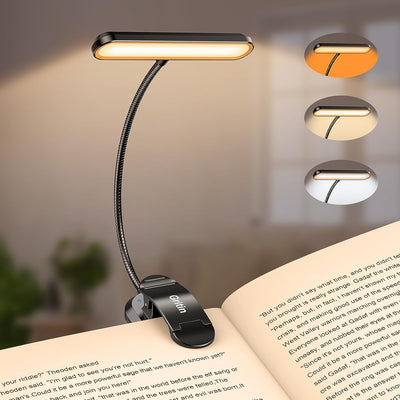 "Illuminate Your Reading Experience with 19 LED Book Light - Memory Function, Eye-Protecting Modes, Flexible Design, and Long Battery Life!"