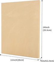 "MEEDEN 11X14 Inch Birch Wood Paint Panel Boards - Set of 3"