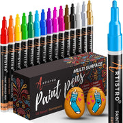 "Vibrant Paint Pens for Creative Rock Painting on Various Surfaces"