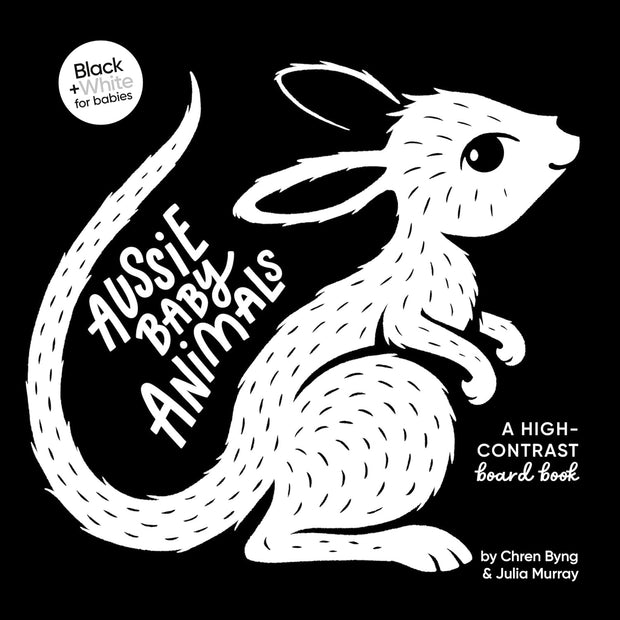 "Adorable Aussie Baby Animals: A High-Contrast Board Book to Stimulate Your Little One's Senses (Black and White for Babies, #1)"